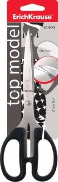 Ножницы 21см Top model Черные  (14856)