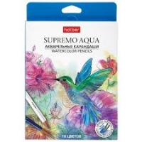 Карандаши 18цв акварельные круглые Хатбер