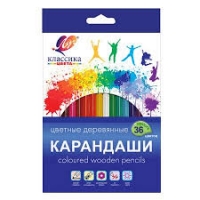 Карандаши 36цв шестигранные ЛУЧ