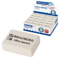 Ластик белый Ultra Square 26*18*8мм BRAUBERG