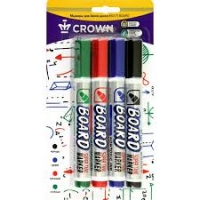Маркеры 4цв для доски CROWN