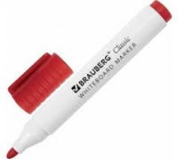 Маркер для доски красный 3мм BRAUBERG Classic