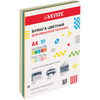 Бумага А4 100л Интенсив+Пастель 80г