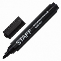 Маркер перм черный 3мм STAFF