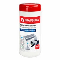 Салфетки чистящие д/поверхностей 100шт BRAUBERG