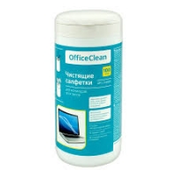 Салфетки чистящие д/мониторов 100шт Office Clean