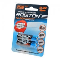 Батарейка аккумуляторная АА 2500mAh Robiton цена за 1шт