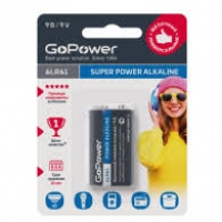Батарейка 6LR61 КРОНА GoPower цена за 1шт