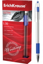 Ручка шар синяя 0,7мм Ultra L-30 semi-gel  (19613)