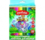 Карандаши 18цв трехгранные Creativiki