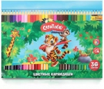 Карандаши 36цв шестигранные Creativiki