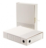 Архивный короб 75мм картон белая  (RB0075N)