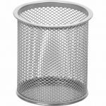 Подставка круг серебро сетчатая 9*10см
