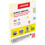 Бумага А4 100л Желтая пастель 80г