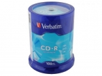 Диск CD-R 700Mb 100шт/туба Verbatim