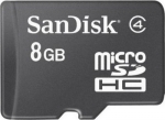 карта памяти MicroSD 8гб без адаптера